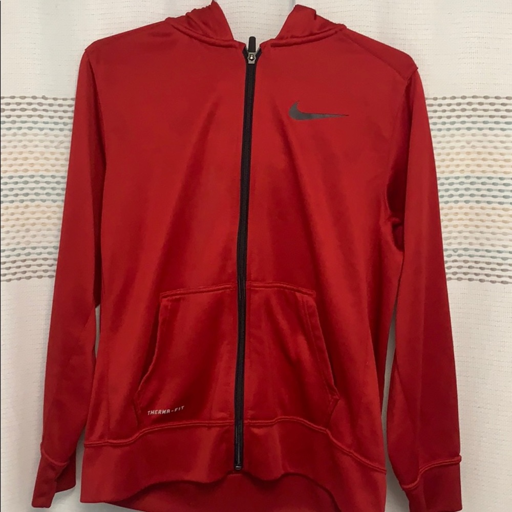Nike Red Zip Up